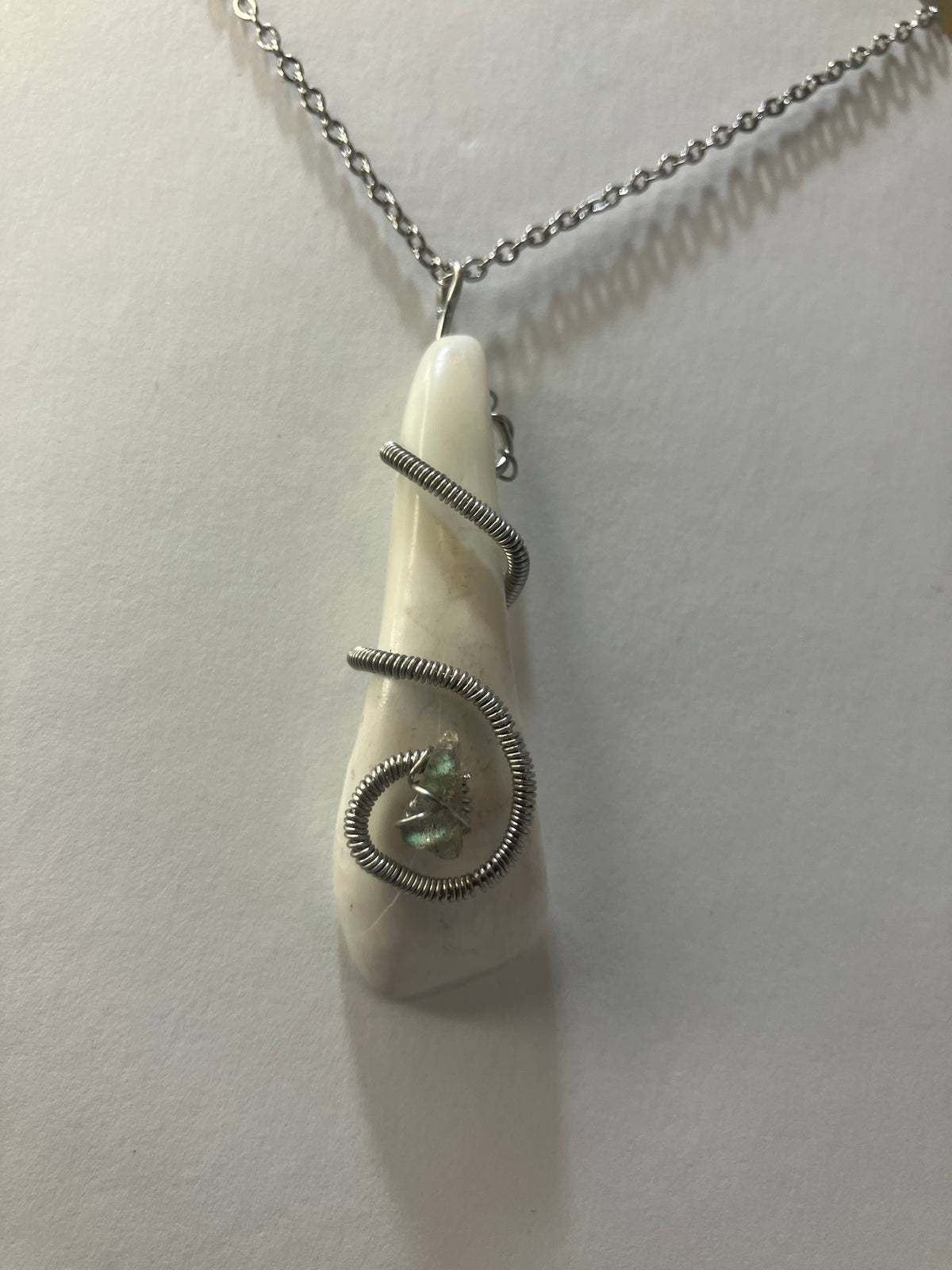 Water Buffalo Tooth Jewelry: Wire Wrapped Necklaces & Earrings