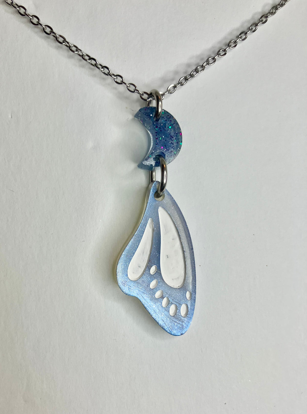 Resin Butterfly & Moth Wing Jewelry: Earrings & Necklaces