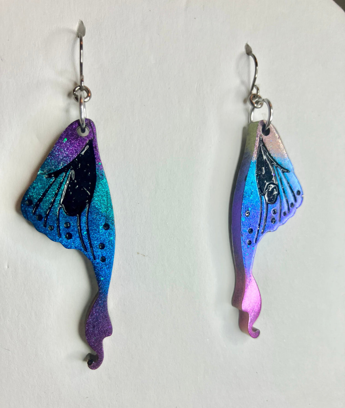 Resin Butterfly & Moth Wing Jewelry: Earrings & Necklaces