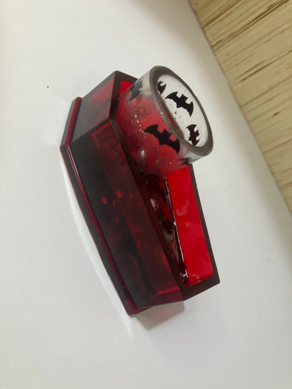 Resin Coffin Votive Holder & Incense Burner