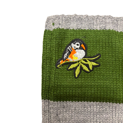 Bird Applique Arm Warmers | Fingerless Gloves