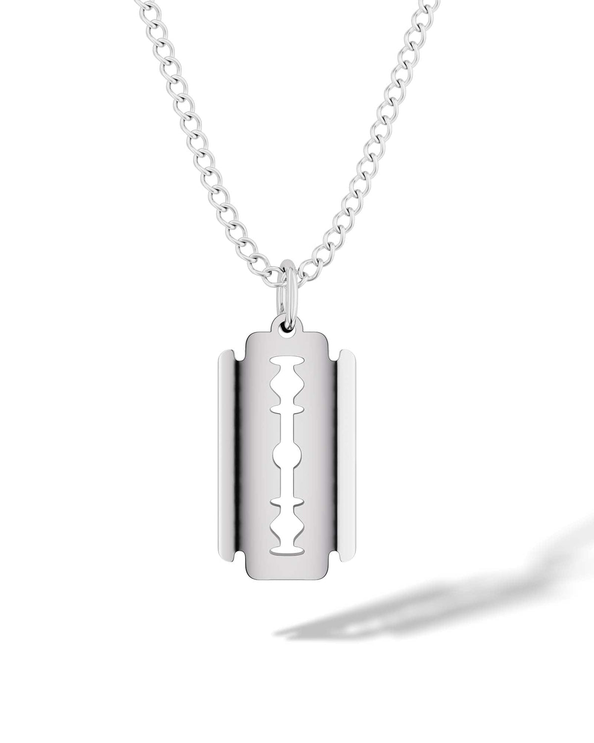 Razor Blade Pendant Necklace