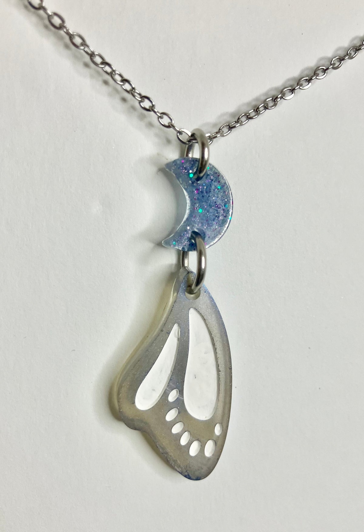 Resin Butterfly & Moth Wing Jewelry: Earrings & Necklaces