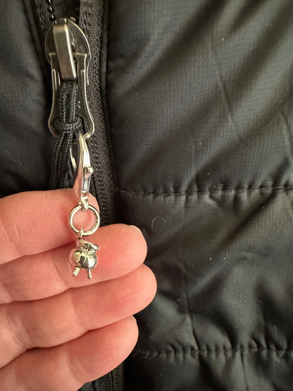 Mini Cauldron Keychain Charm – Witchy Zipper Pull Bag Charm