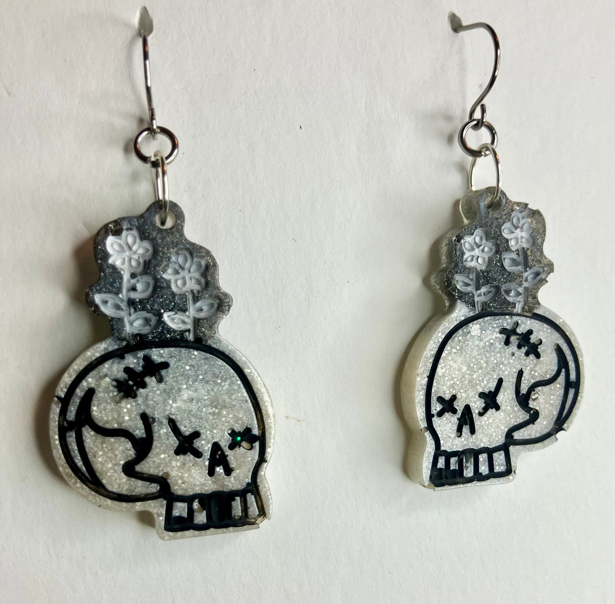 Spooky Resin Earrings: Bats, Skulls, Spiderwebs & More