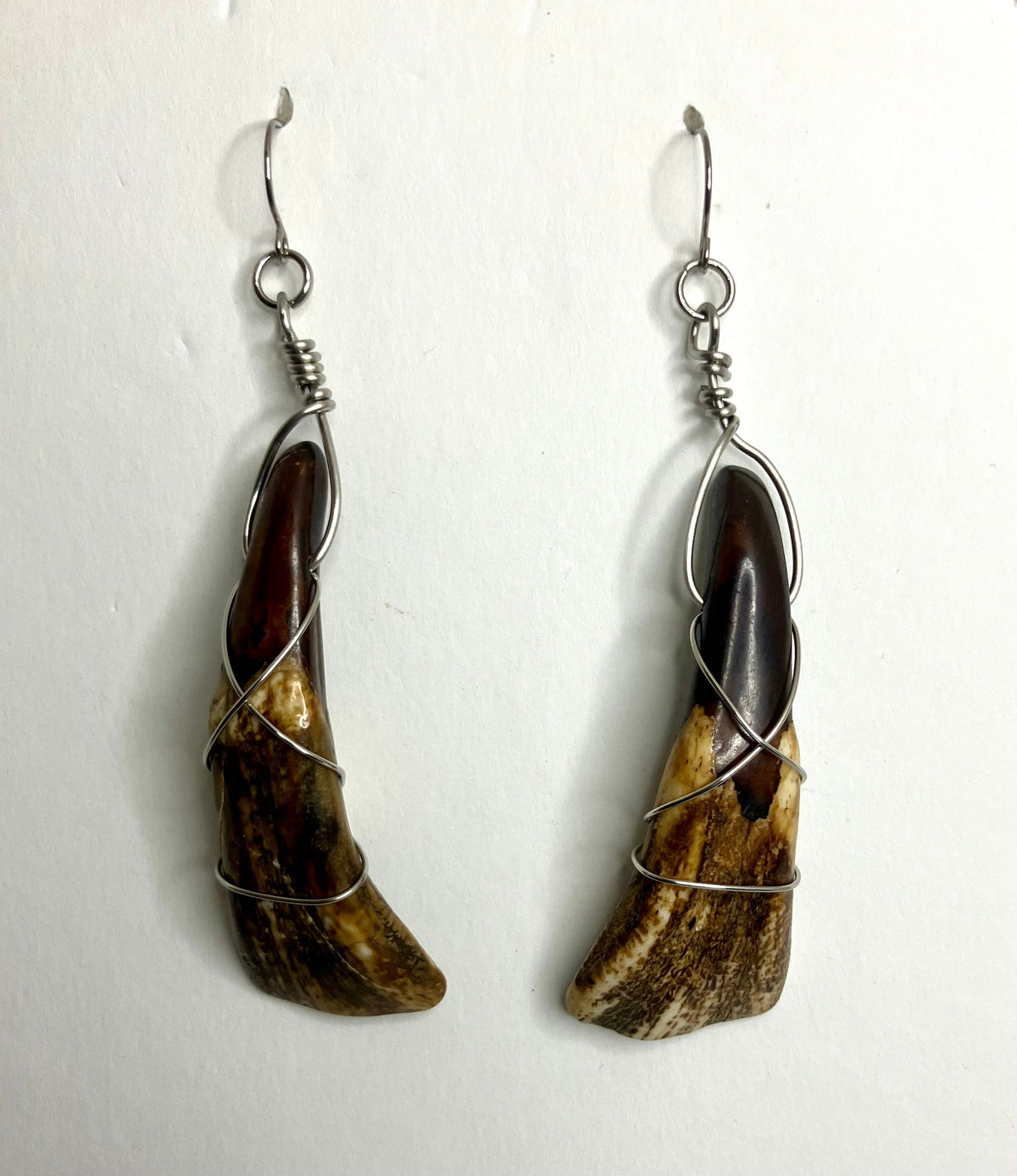 Water Buffalo Tooth Jewelry: Wire Wrapped Necklaces & Earrings