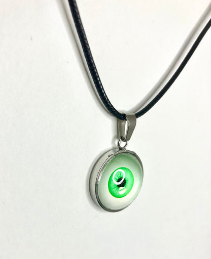 Glass Dome Eyeball Necklaces