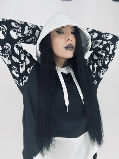 Skull Print Recycled Hoodie (Unisex)