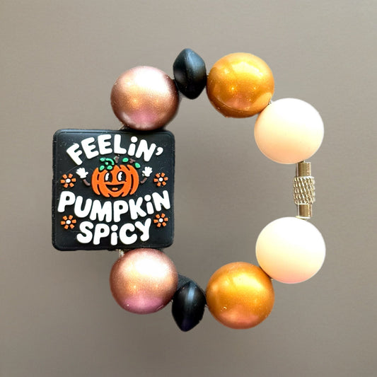 Feeling Pumpkin Spicy Charm - Tumbler Handle Charm