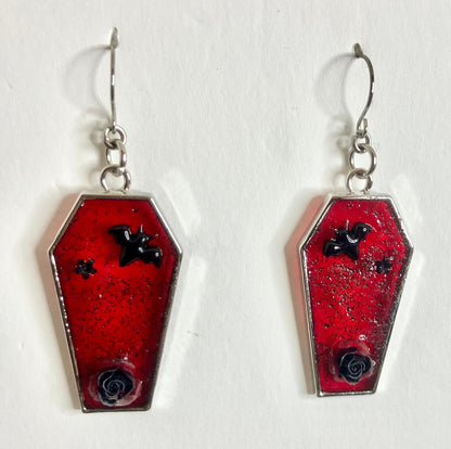 Gothic Coffin Bezel Resin Jewelry