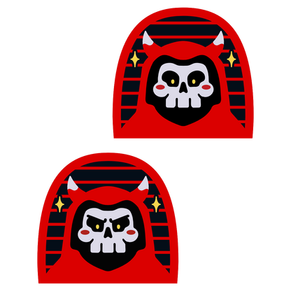 Conflicted Red Reaper Keychain - Shadow Threadz Crypt