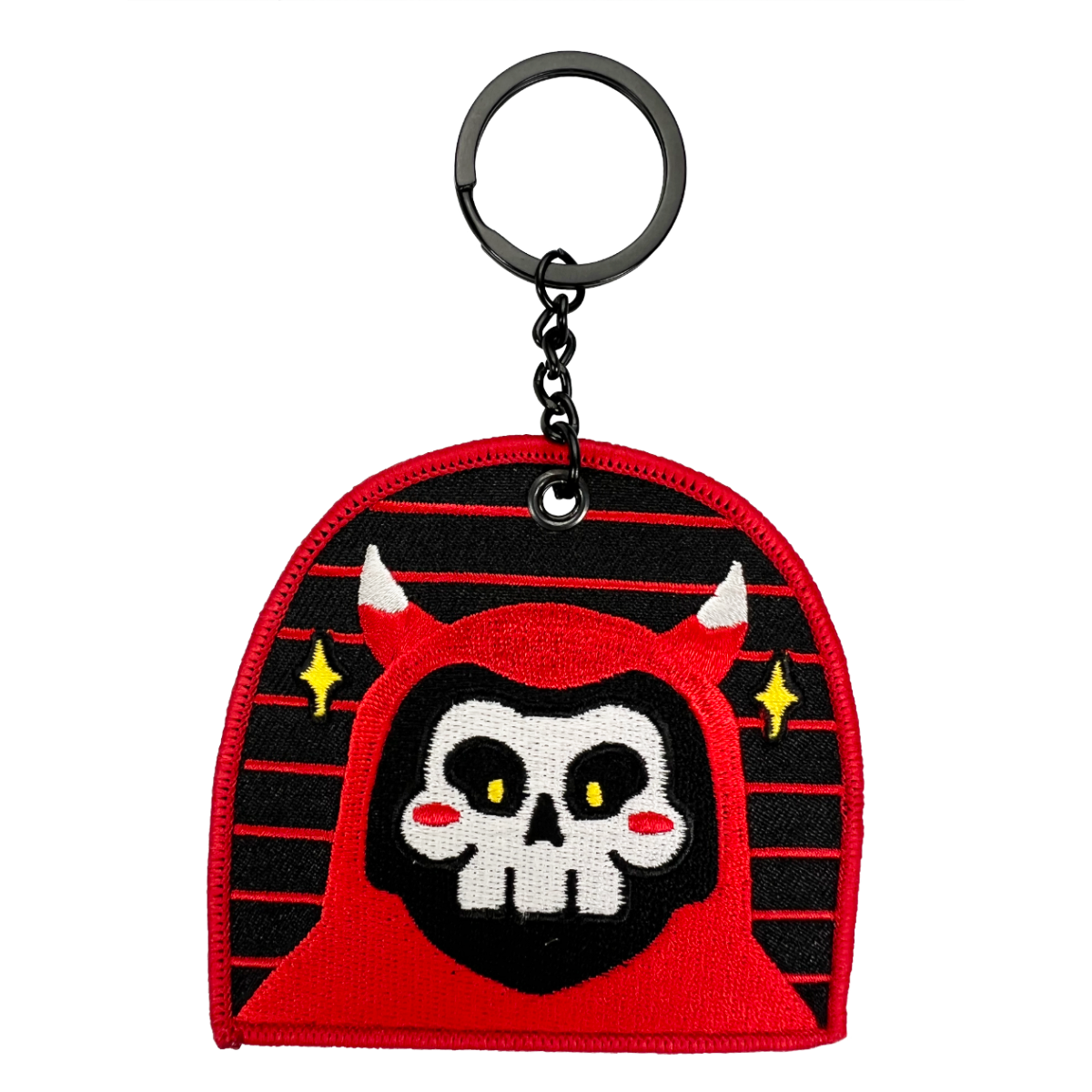 Conflicted Red Reaper Keychain - Shadow Threadz Crypt