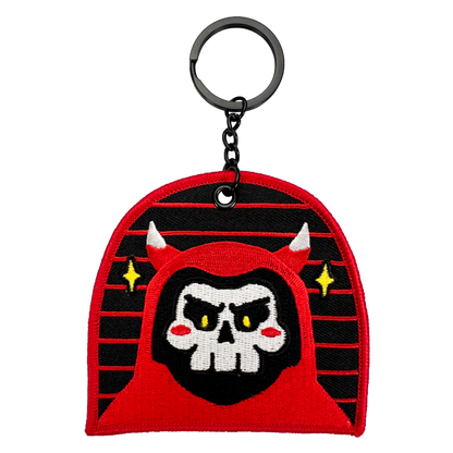 Conflicted Red Reaper Keychain - Shadow Threadz Crypt