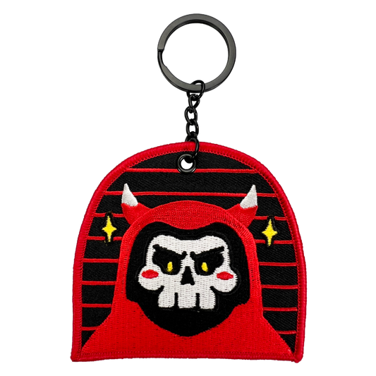 Conflicted Red Reaper Keychain - Shadow Threadz Crypt