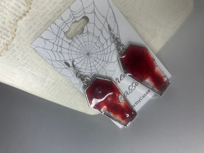 Gothic Coffin Bezel Resin Jewelry