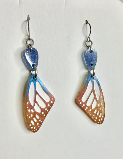 Resin Butterfly & Moth Wing Jewelry: Earrings & Necklaces