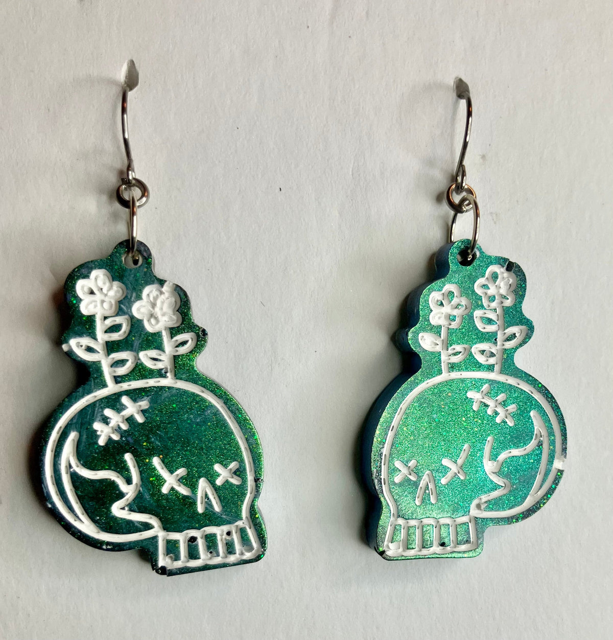 Spooky Resin Earrings: Bats, Skulls, Spiderwebs & More