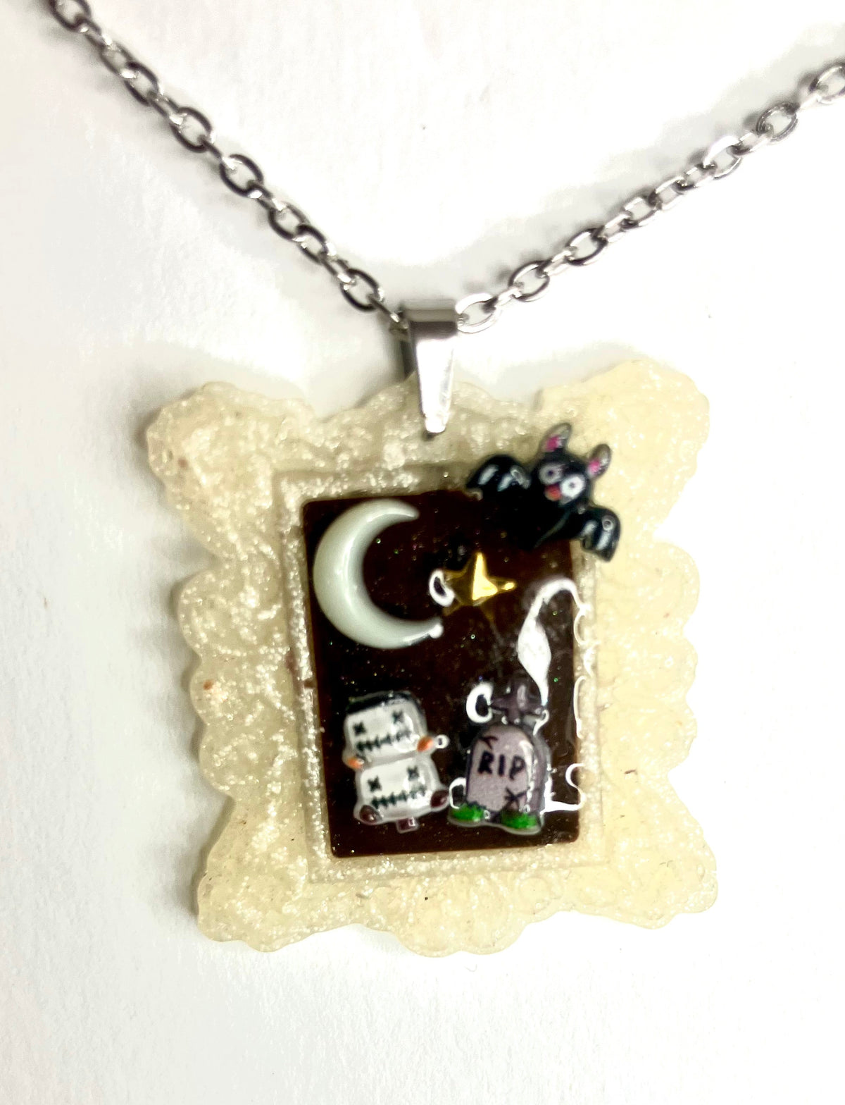 Coffin & Curiosity Resin Pendants