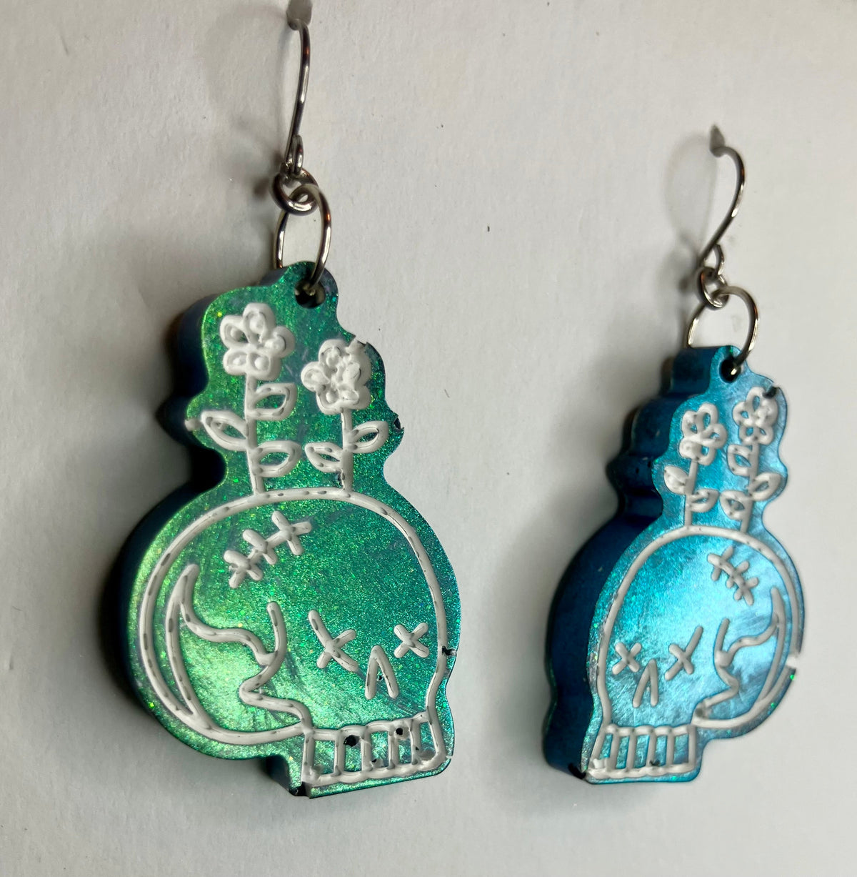 Spooky Resin Earrings: Bats, Skulls, Spiderwebs & More