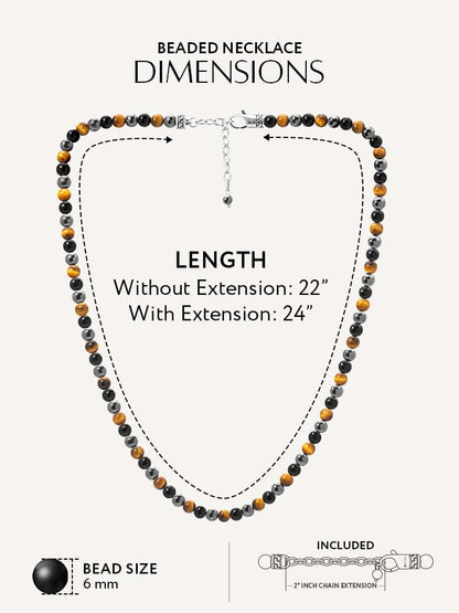 Triple Protection Beaded Necklace