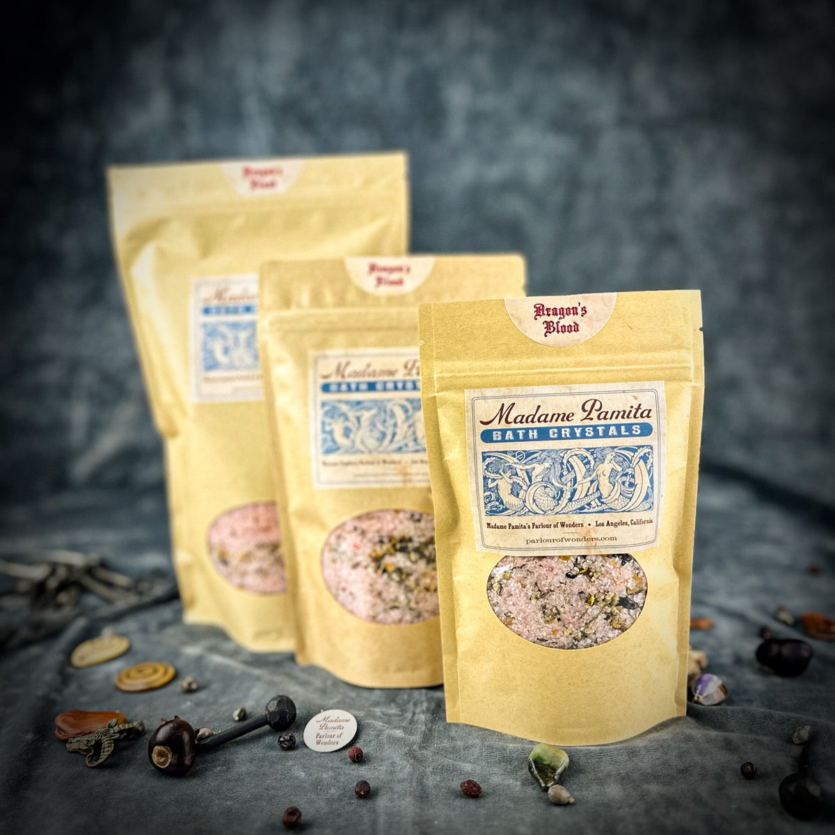 Dragon's Blood Organic Salt Bath Crystals - Shadow Threadz Crypt