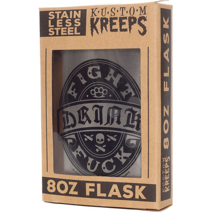 Drink Fight Fuck Stainless Steel Hip Flask