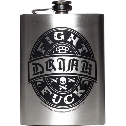 Drink Fight Fuck Stainless Steel Hip Flask