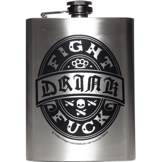 Drink Fight Fuck Stainless Steel Hip Flask