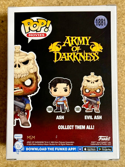 Funko Pop! Movies Evil Ash #1881 Army Of Darkness 2024 Bruce Campbell