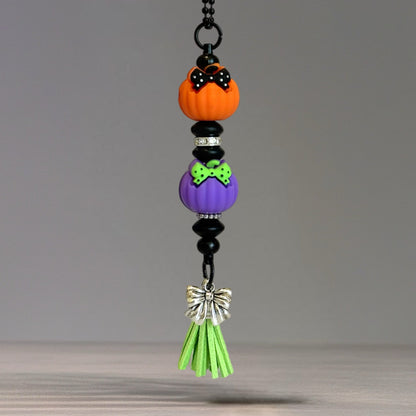 Halloween Pumpkin Bar Charm - Tumbler Handle Charm