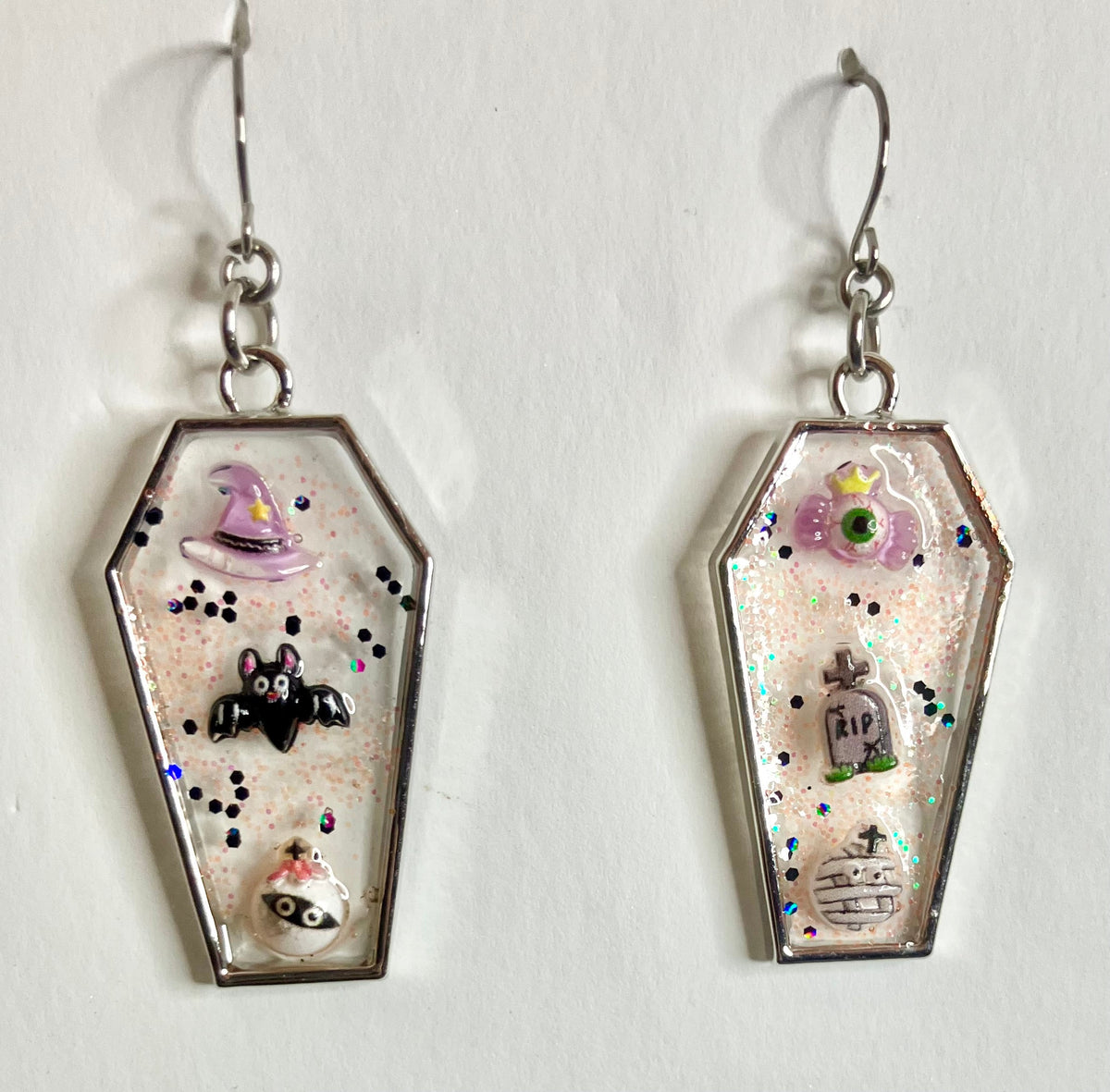 Gothic Coffin Bezel Resin Jewelry