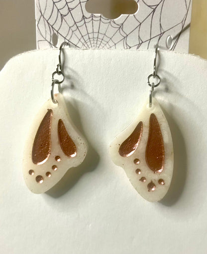 Resin Butterfly & Moth Wing Jewelry: Earrings & Necklaces