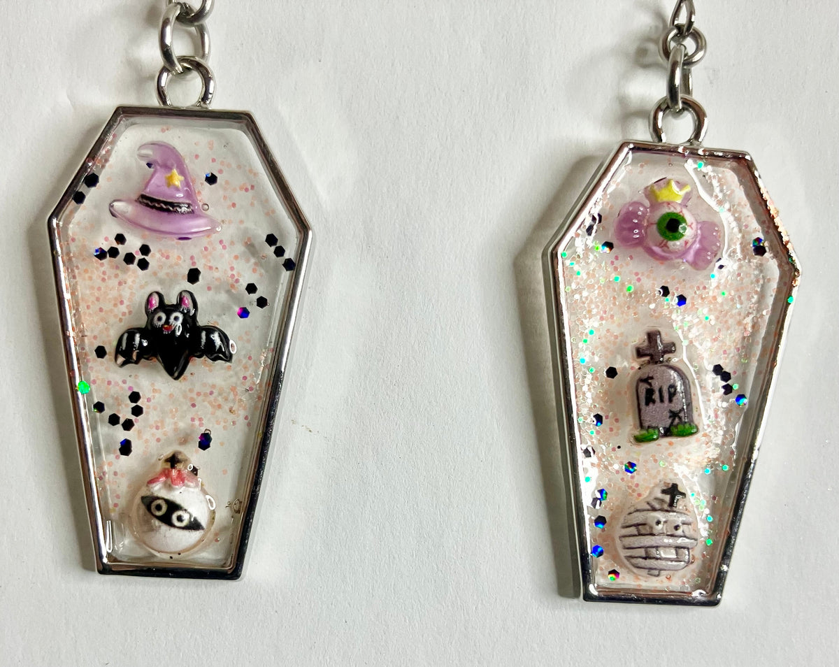 Gothic Coffin Bezel Resin Jewelry