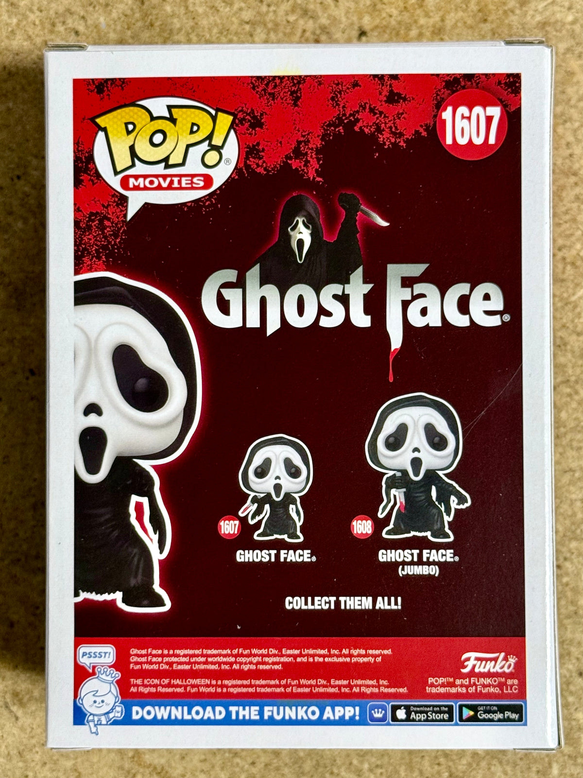 Funko Pop! Movies Ghost Face With Bloody Knife #1607