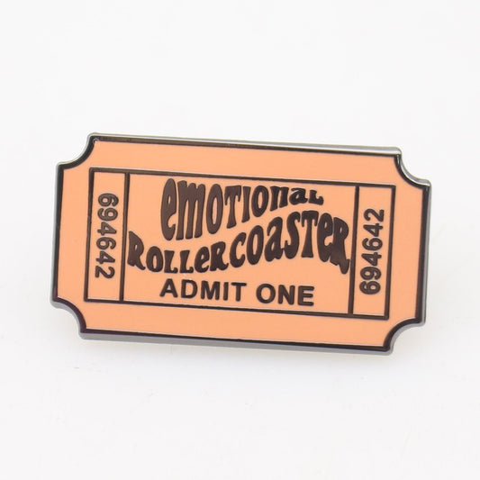Emotional Rollercoaster Enamel Pin