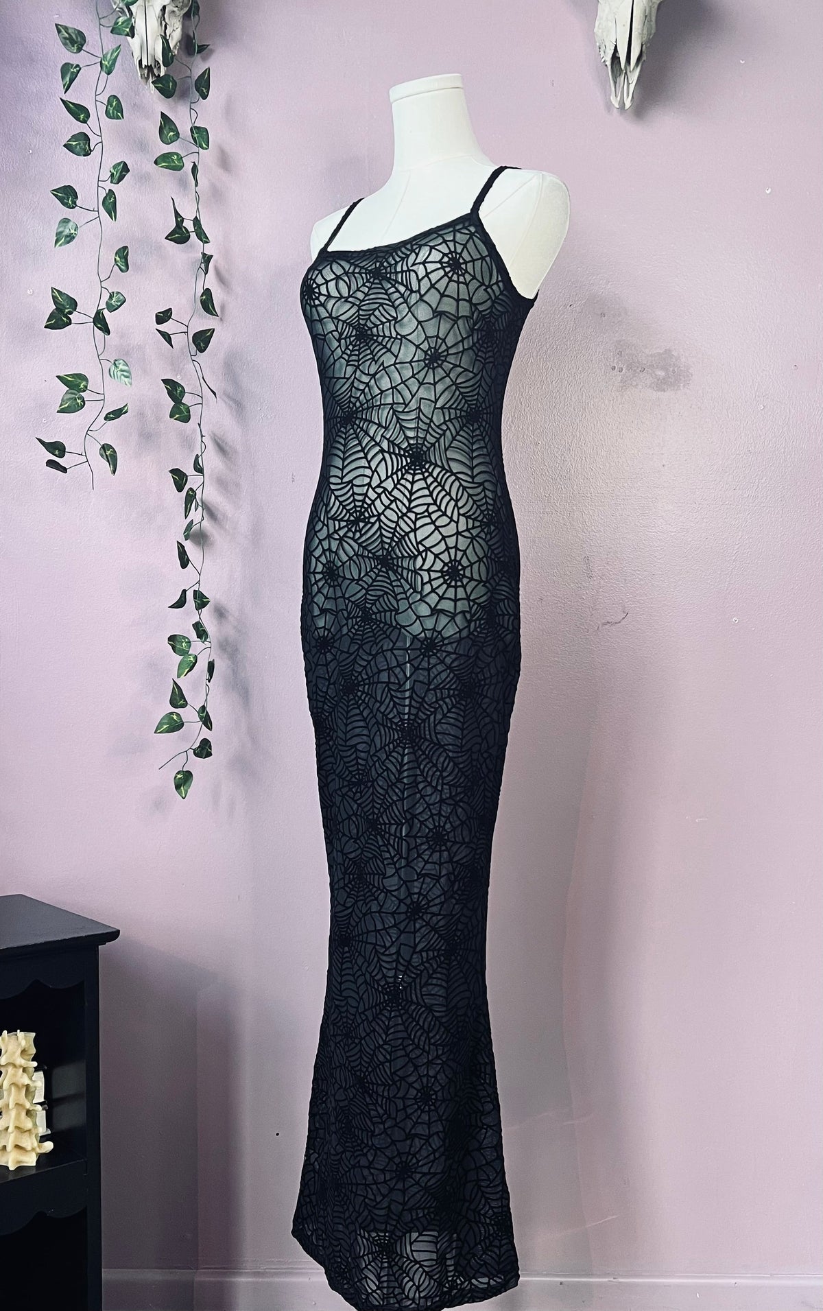 Widow’s Web Hourglass Maxi Dress