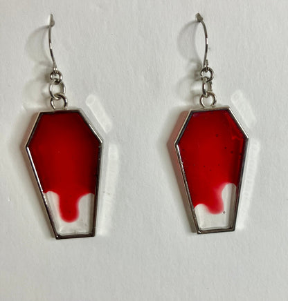 Gothic Coffin Bezel Resin Jewelry