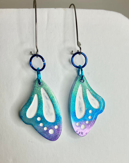 Resin Butterfly & Moth Wing Jewelry: Earrings & Necklaces