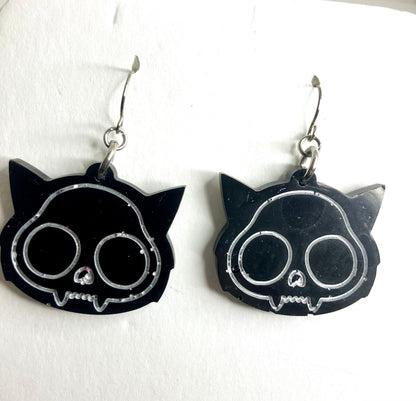 Spooky Resin Earrings: Bats, Skulls, Spiderwebs & More
