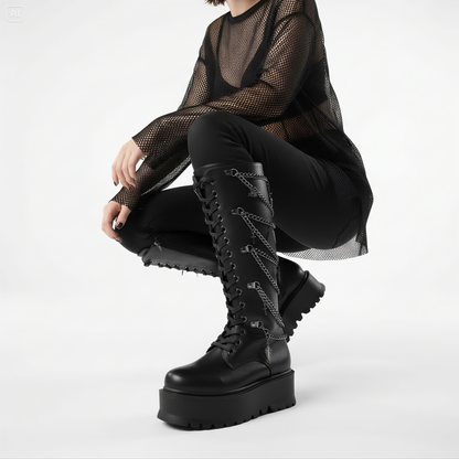 Charmageddon Chained Platform Boots
