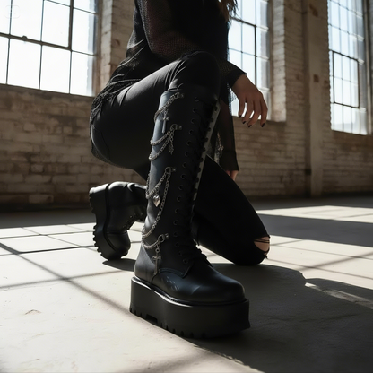Charmageddon Chained Platform Boots