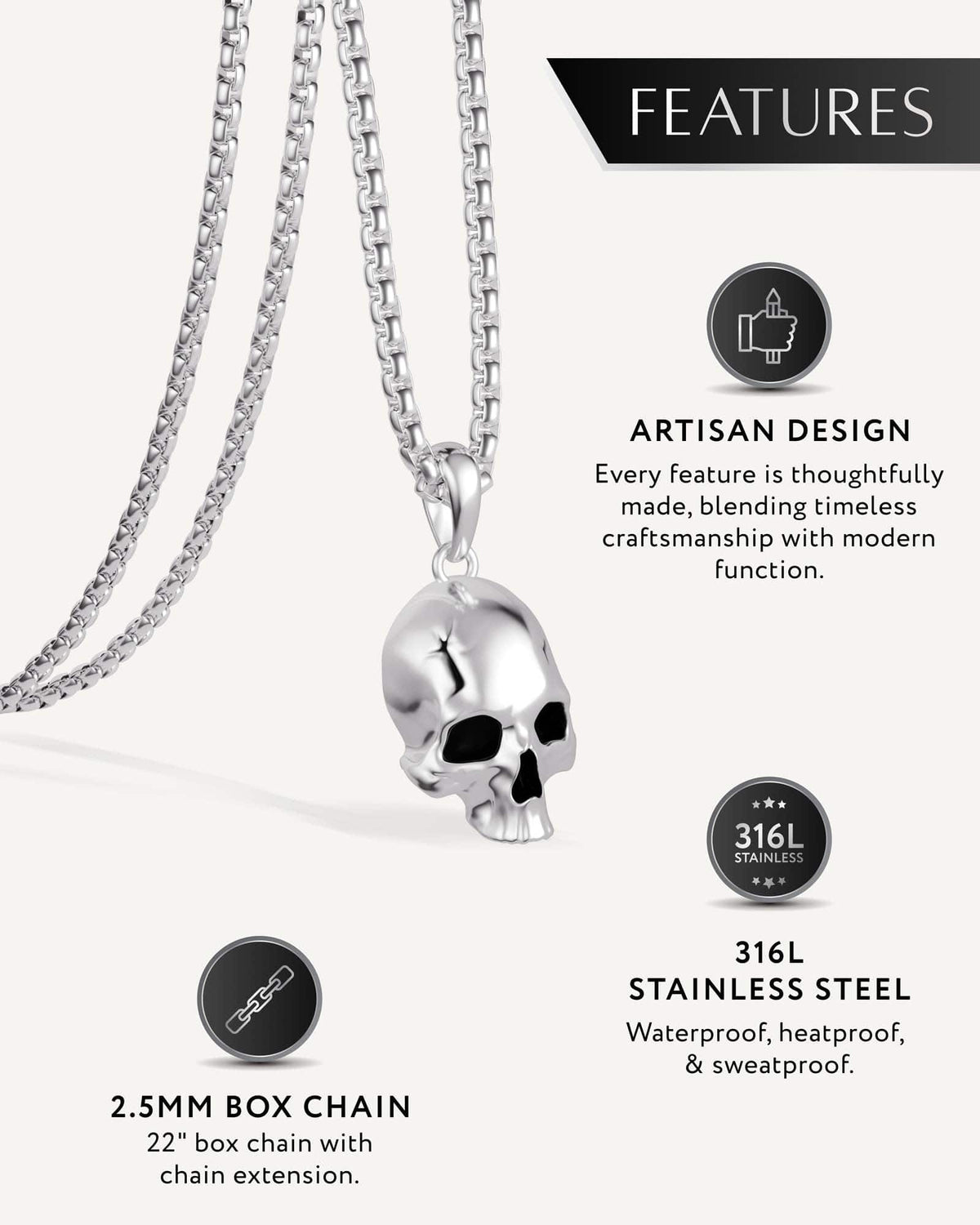 Skull Pendant Necklace