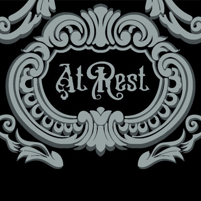 At Rest Coffin Plaque Crew Socks