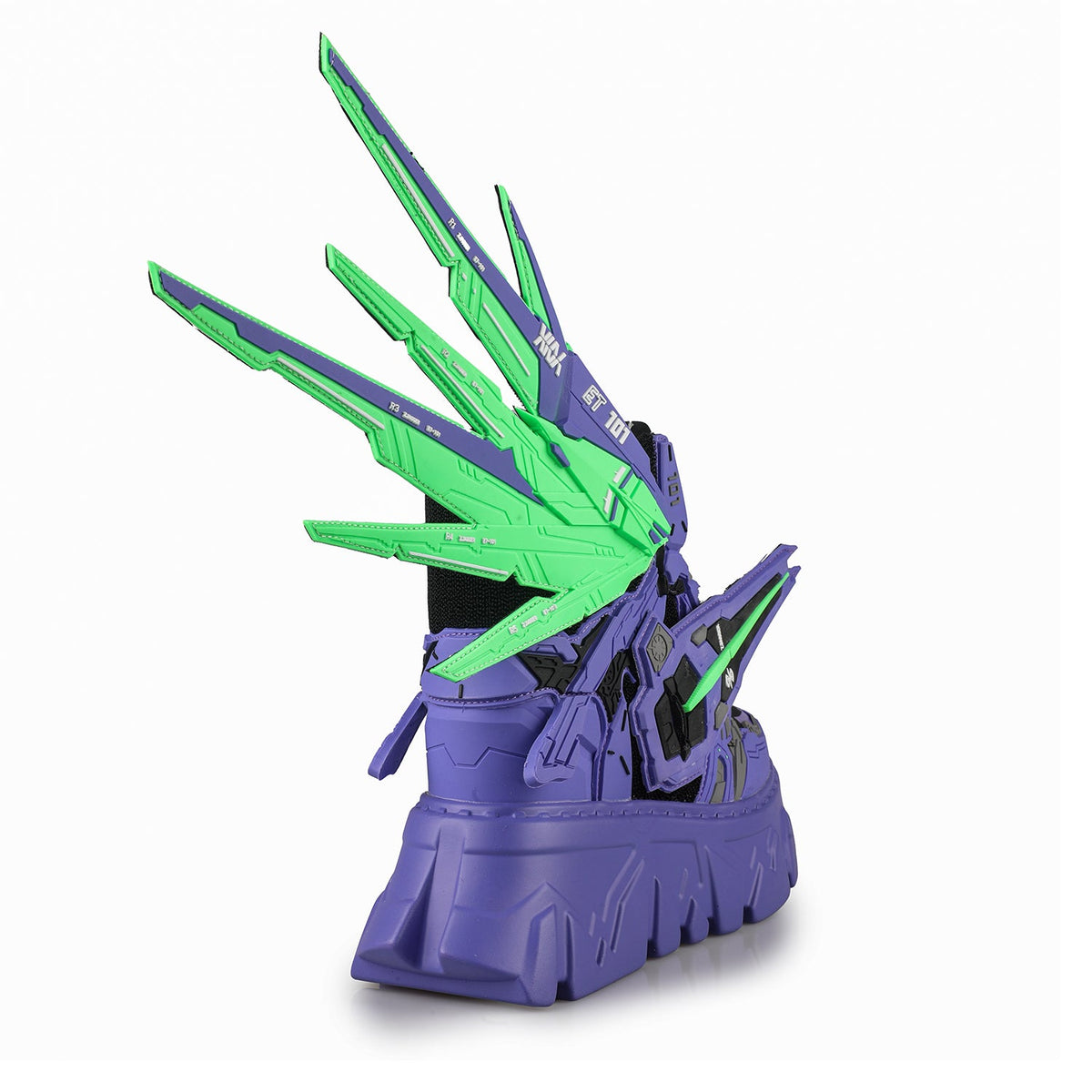 Neon Wraith Mecha Platform Sneakers