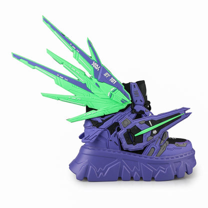 Neon Wraith Mecha Platform Sneakers