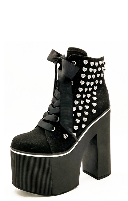 Heartcore Platform Sneaker - Black