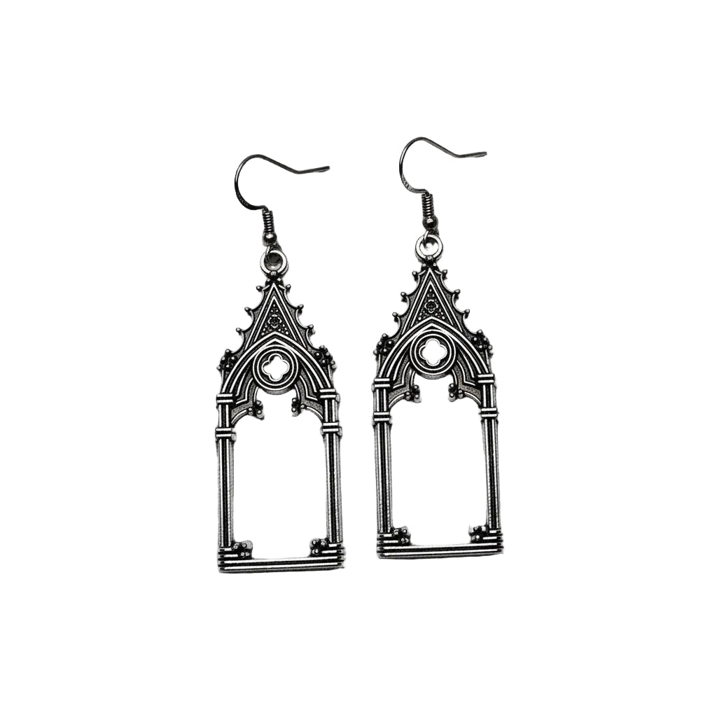 Hallowed Sanctum Gothic Cathedral Earrings