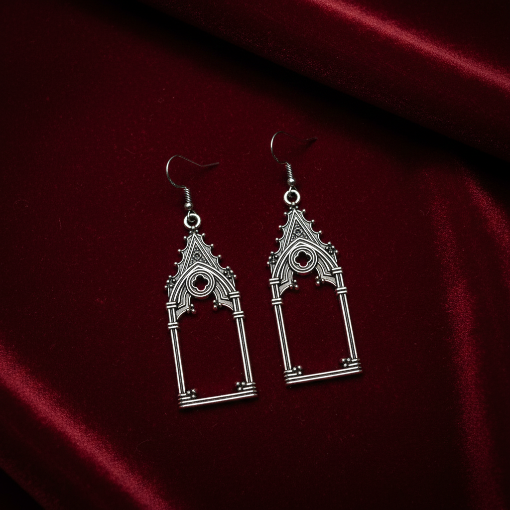 Hallowed Sanctum Gothic Cathedral Earrings