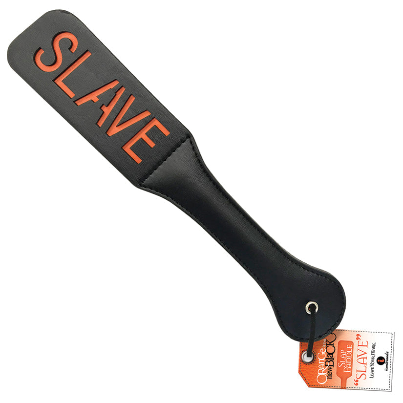 The 9's Black Slap Paddle Slave - Shadow Threadz Crypt