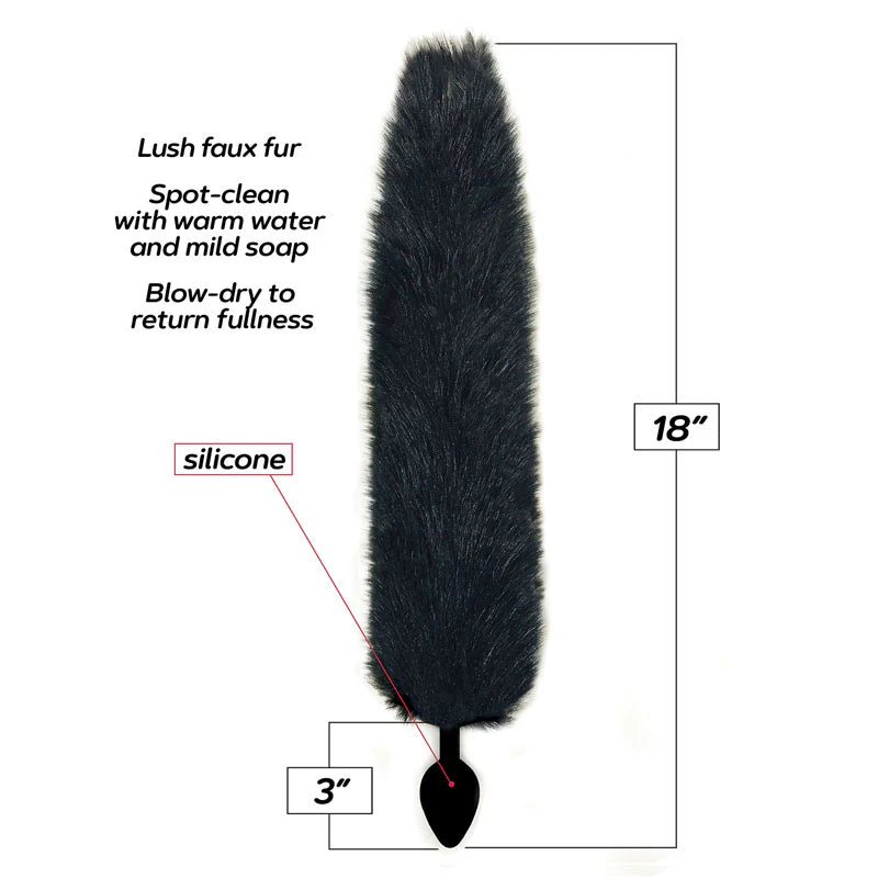 Foxy Silicone Fox Tail Butt Plug - Shadow Threadz Crypt